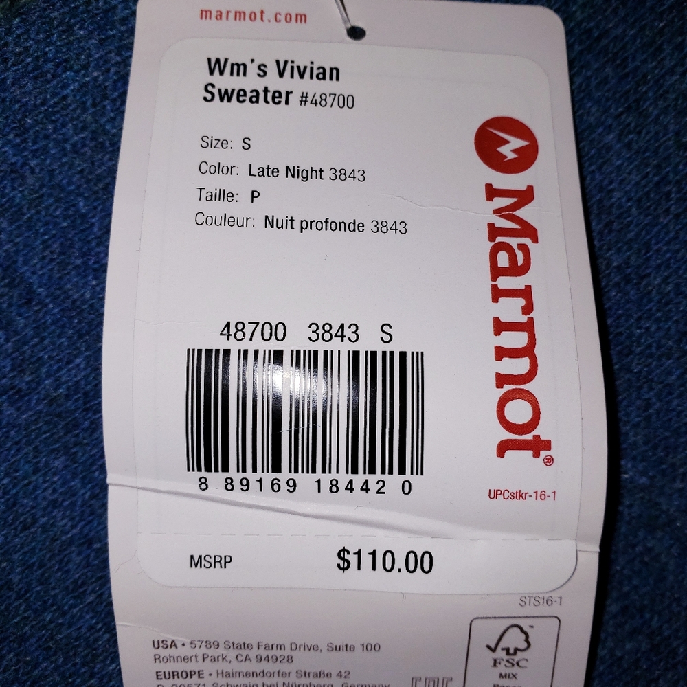 Marmot Vivian Sweater NWT - Picture 3 of 8